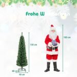 Eglutė 150 cm aukščio su 295 šakų viršūnėmis (Žalia)