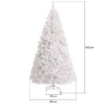 Dirbtinė kalėdinė eglė su 500 šakų 150 cm (Balta)