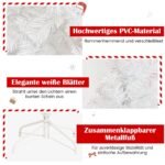 Dirbtinė kalėdinė eglė su 500 šakų 150 cm (Balta)