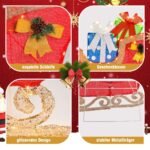 Kalėdinė rogučių dekoracija su 94 LED lemputėmis ir dovanomis (Daugiaspalvė)