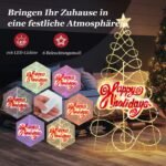 170 cm LED kalėdinė eglutė su spalvų kaita 6 apšvietimo režimai raide ir žvaigžde (Daugiaspalvė)