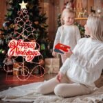 170 cm LED kalėdinė eglutė su spalvų kaita 6 apšvietimo režimai raide ir žvaigžde (Daugiaspalvė)