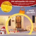 Kalėdinis šviečiantis LED portalas 313 cm (Šilta balta)