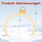 Kalėdinis šviečiantis LED portalas 313 cm (Šilta balta)