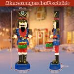 Kalėdinis stalo žaislas karininkas 185 cm (Įvairiaspalvė)