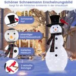 Šviečiantis Kalėdų senis su raudonais paukščiukais (Balta)