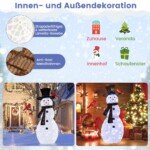 Šviečiantis Kalėdų senis su raudonais paukščiukais (Balta)