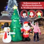 Didelė pripučiama LED Kalėdų dekoracija (Įvairiaspalvė)