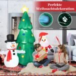 Didelė pripučiama LED Kalėdų dekoracija (Įvairiaspalvė)