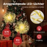 LED dekoratyvinės lauko ir vidaus kabančios lemputės (2 vnt) (Auksinė)
