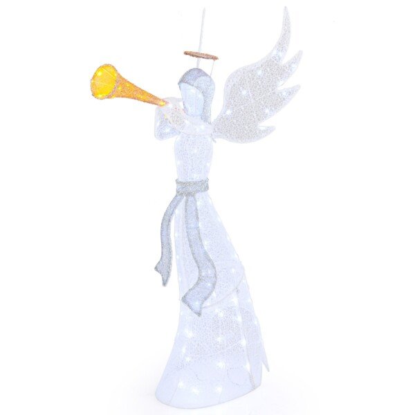 Šviečiantis Kalėdų angelas 156 cm 100 LED lempučių (Balta)