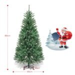 Kalėdinė eglutė 180 cm su metaliniu stoveliu spalvota (Spalvota)