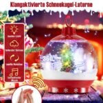 Kalėdinė gatvės švieslentė su muzika 173 cm (Raudona)