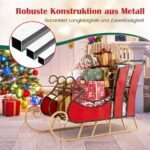 Dekoratyvinis metalinis rogių formos stovas 93x41x59 cm (Raudona)