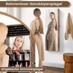 Kabinamas arba sieninis papuošalų organizatorius su viso kūno veidrodžiu (Ruda)
