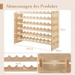 Modulinis vyno stovas 60 buteliams (Natūrali)