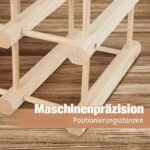 Medinis 36 butelių vyno stovas (Natūrali)