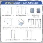 Darbastalis su perforuota sienele ir lentynomis 81 x 41 cm 225 kg talpos (Juoda)