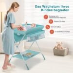 Daugiafunkcis sulankstomas vystymo staliukas su ratukais (Žalia)