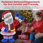 Šviečianti Kalėdų Senelio figūra su 381 LED lempute (Spalvota)