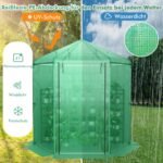 Sodo šiltnamis su PE danga ir metaliniu rėmu (Žalia)