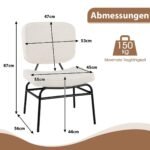 Modernus akcentinis krėslas su ergonomine atrama (Smėlio)