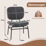 Ergonomiška kėdė su lenktu atlošu (Pilka)