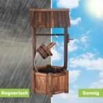 Sodo fontanas su vandens kriokliu (Ruda)