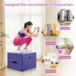 Sulankstomas gimnastikos čiužinys su rankena (Violetinė ir Rožinė)