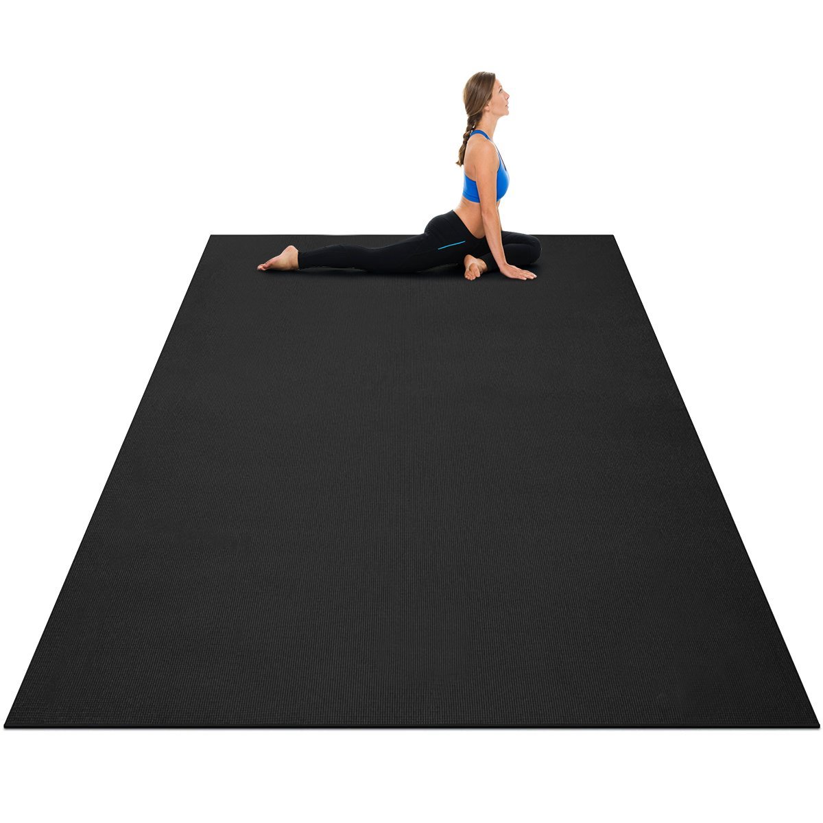 yogamatte-sp37170bk_9_ Jogių kilimėlis su dvipusiu neslystančiu paviršiumi ir 2 dirželiais (Juoda)