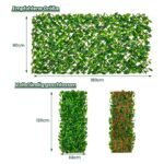 Išskleidžiama dirbtinių augalų sienelė su ievos lapais (Žalia)