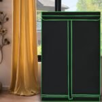 Augimo palapinė augalams 120 x 60 x 180 cm (Juoda)