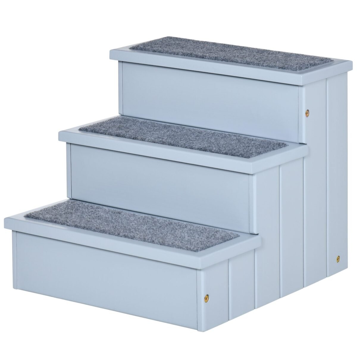 3 pakopų gyvūnų laipteliai su daiktadėže (38 cm aukščio)