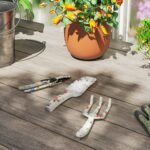 3 dalių nerūdijančių aliumininių sodo įrankių rinkinys