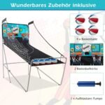 Elektroninis krepšinio automatas su dviem krepšiais ir aštuoniais žaidimo režimais (Žalia)