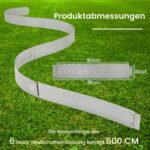 Cinkuoto metalo sodo borteliai 6 m (Sidabrinė)