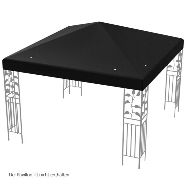 Apsauginis pavėsinės stogas 300x300 cm (Juoda)