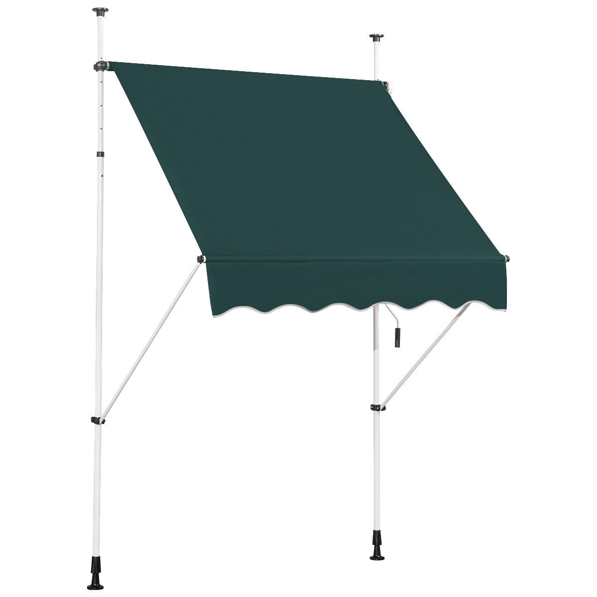 150cmbreitklemmmarkiseohnebohrenuvbestndigebalkonmarkisehhenverstellbaremarkisegrn_image_2 Reguliuojamo aukščio balkonų markizė (200–300 cm) (Žalia)