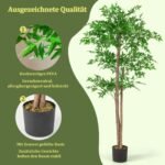 Dirbtinis bambuko medis su vazonu 150 cm (Žalia)