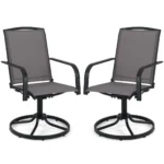 Sodo sukamieji krėslai (2 vnt.) greitai džiūstančiu audiniu (Pilka)