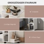 C formos pagalbinis staliukas su ratukais