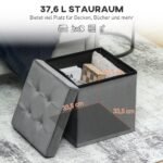 Sulankstomas pufas su daiktadėže