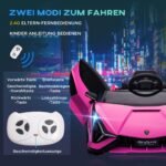 Licencijuotas vaikų elektromobilis Lamborghini su nuotoliniu valdymu