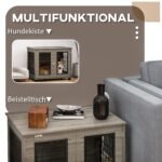 Šunų boksas su viršutine lentyna ir patogia pagalvėle iki 20 kg