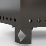 Ugniavietė su berūkio antrinio degimo sistema ir žarstekliu