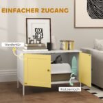 Uždaras kačių tualeto staliukas su skyriumi ir anga didelėms katėms, 80 x 51 x 54 cm