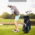 Lengvas golfo krepšys su 14 skyrelių (Tamsiai mėlyna)