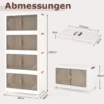 Daugiafunkcinė sulankstoma daiktadėžė ratukais (Balta)