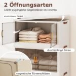 Daugiafunkcinė sulankstoma daiktadėžė ratukais (Balta)