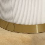 Kordinis pufas su daiktadėže ir plieniniu pagrindu